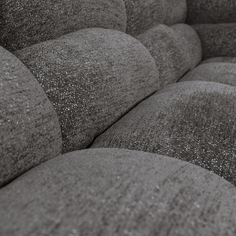 WOOOD-collectie Tibas Chaise Longue Left Woven Fabric Grey