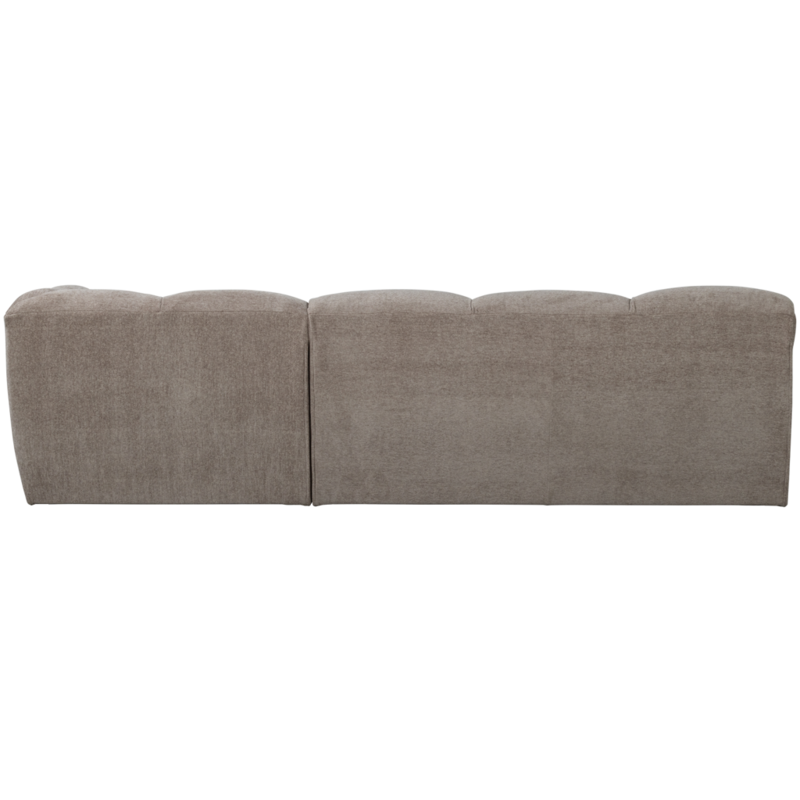 WOOOD-collectie Tibas Chaise Longue Rechts Geweven Stof Zand