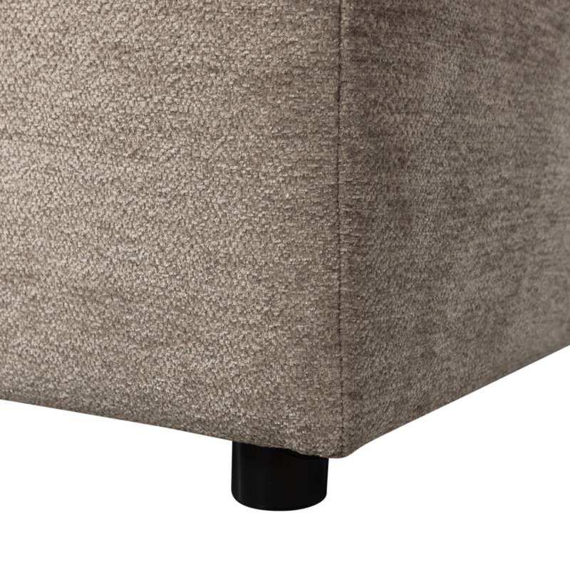 WOOOD-collectie Tibas Chaise Longue Rechts Geweven Stof Zand