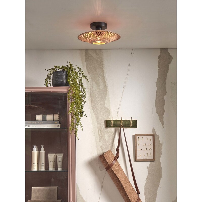 Good&Mojo-collectie Ceiling lamp Kalimantan XS bamboo dia.30x8cm. natural - Copy