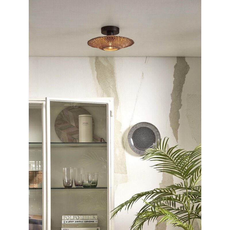 Good&Mojo-collectie Ceiling lamp Kalimantan XS bamboo dia.30x8cm. natural - Copy