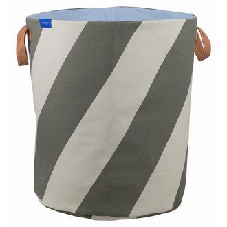 Mette Ditmer DIAGONAL wasmand Donkere olijf / Zand