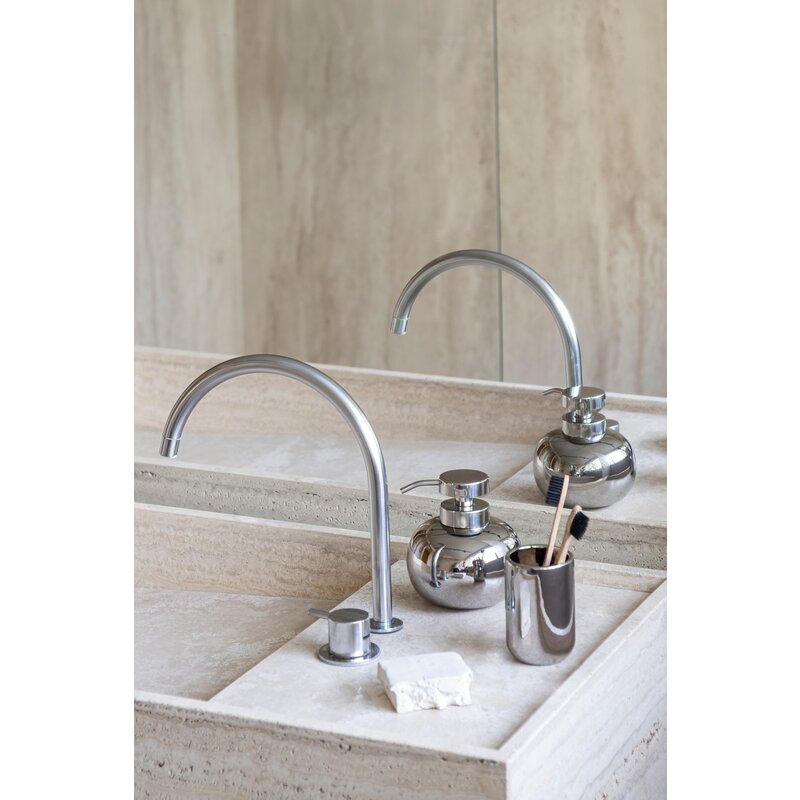 Mette Ditmer-collectie LOTUS dispenser laag Chroom