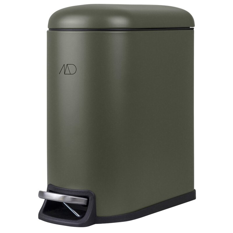 Mette Ditmer-collectie MINI-WALTHER pedaalemmer 5l. Donkere olijf