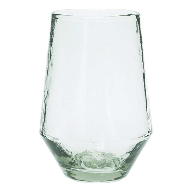 Madam Stoltz-collectie Hammered drinking glass Clear