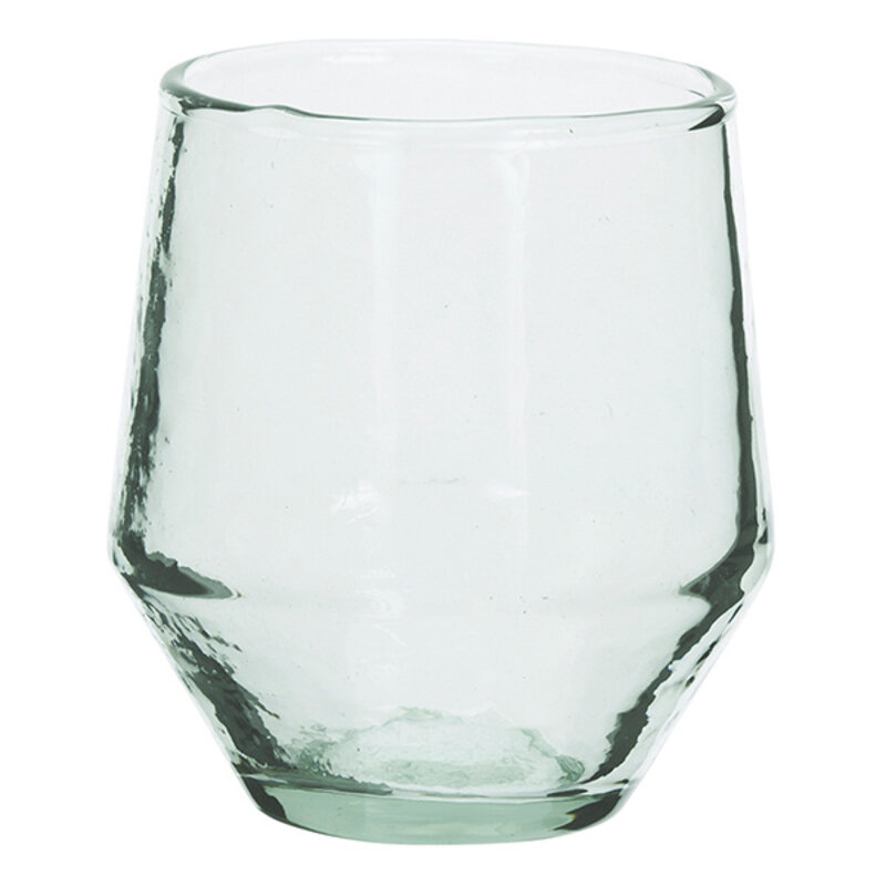 Madam Stoltz-collectie Hammered drinking glass Clear