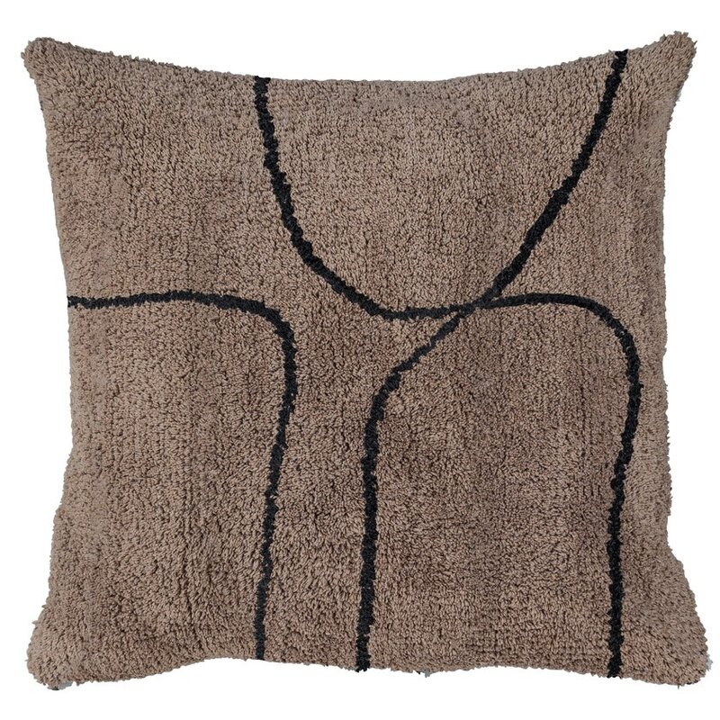 Mette Ditmer-collectie SHADOW kussenhoes getuft Bruin