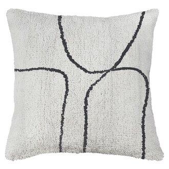 Mette Ditmer SHADOW kussenhoes getuft Off white
