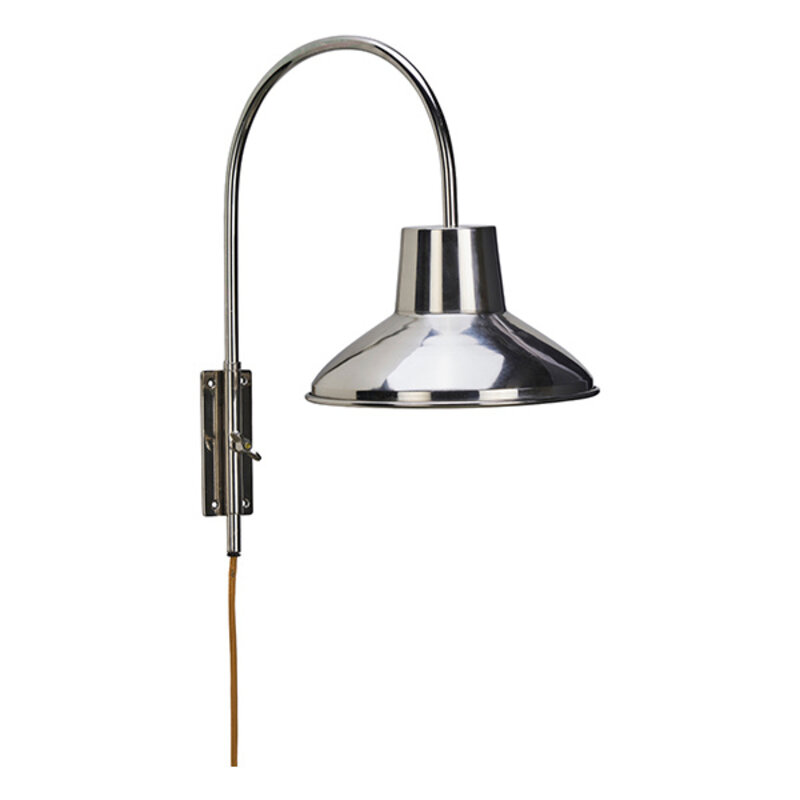 Madam Stoltz-collectie Metalen wandlamp Staal