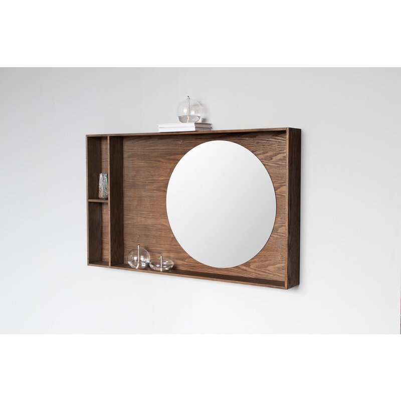 Mette Ditmer-collectie SHOW-ME Spiegel met plank  groot Donker geolied