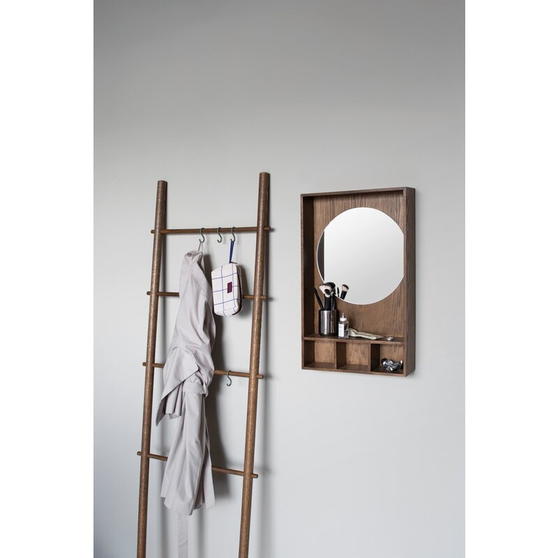 Mette Ditmer-collectie SHOW-ME Spiegel met plank  klein Donker geolied