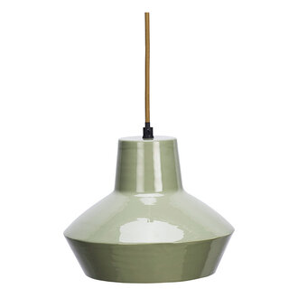 Madam Stoltz Enamel ceiling lamp Light green