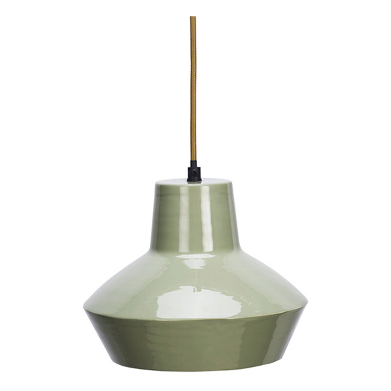 Madam Stoltz-collectie Enamel ceiling lamp Light green
