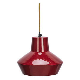 Madam Stoltz Enamel ceiling lamp Maroon