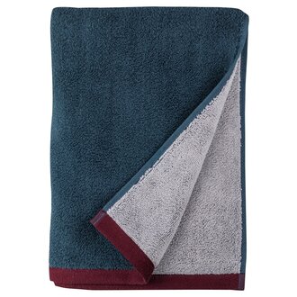 Mette Ditmer SOFT badhanddoek Midnight blue / Lichtgrijs