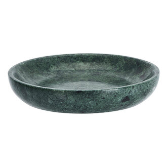 Madam Stoltz Round marble tray Dark green Madam Stoltz Round marble tray Dark green