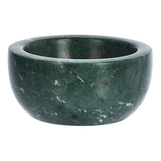 Madam Stoltz Marble bowl Dark green