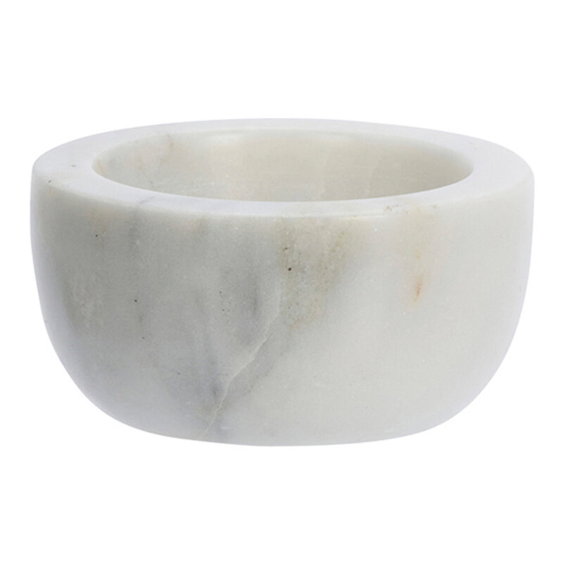 Madam Stoltz-collectie Marble bowl White