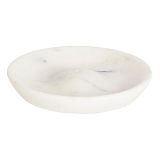 Madam Stoltz Ronde marmeren wierookhouder Wit