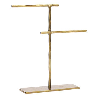 Madam Stoltz Hand forged jewllery stand Ant.brass