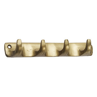Madam Stoltz Wandhaak Mat messing 14x3x2,5 cm