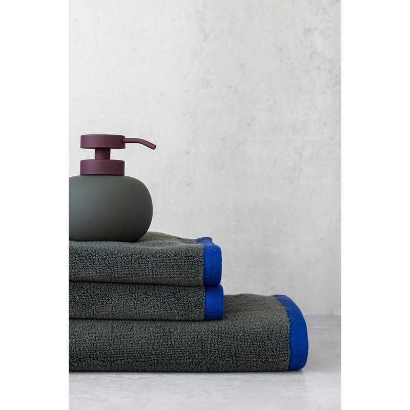 Mette Ditmer-collectie SOFT gastendoek 2-pack Donker olijf / Lichtblauw