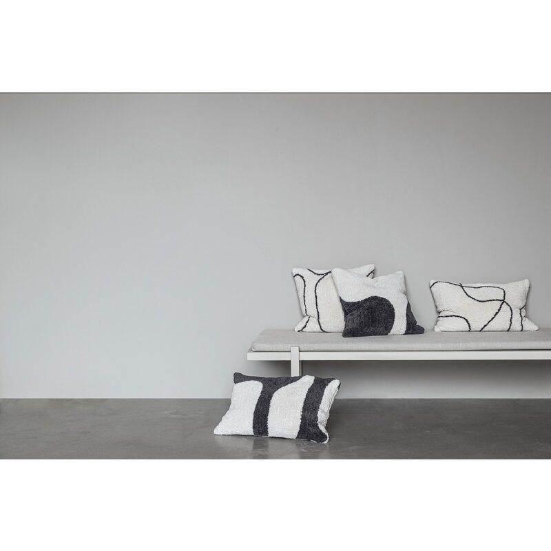 Mette Ditmer-collectie SHADOW kussenhoes getuft Off white