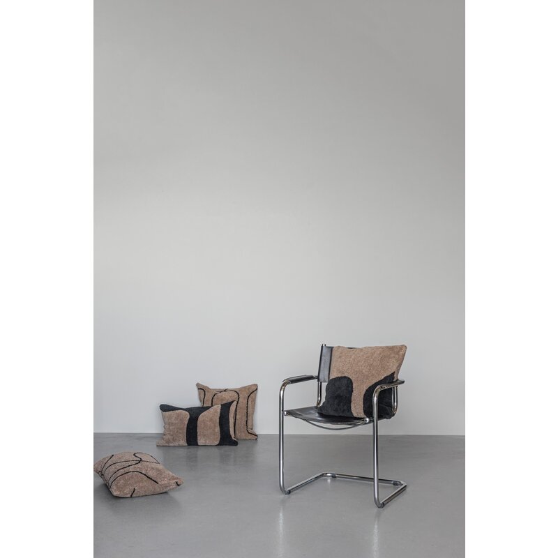 Mette Ditmer-collectie SHADOW kussenhoes getuft Bruin