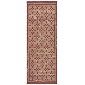 Madam Stoltz Jute loper Roest, Naturel