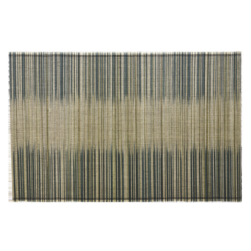 Madam Stoltz-collectie Bamboe placemat Naturel, donkergroen