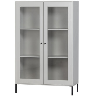 WOOOD Xam Display Cabinet Pine Cloud Grey [FSC]