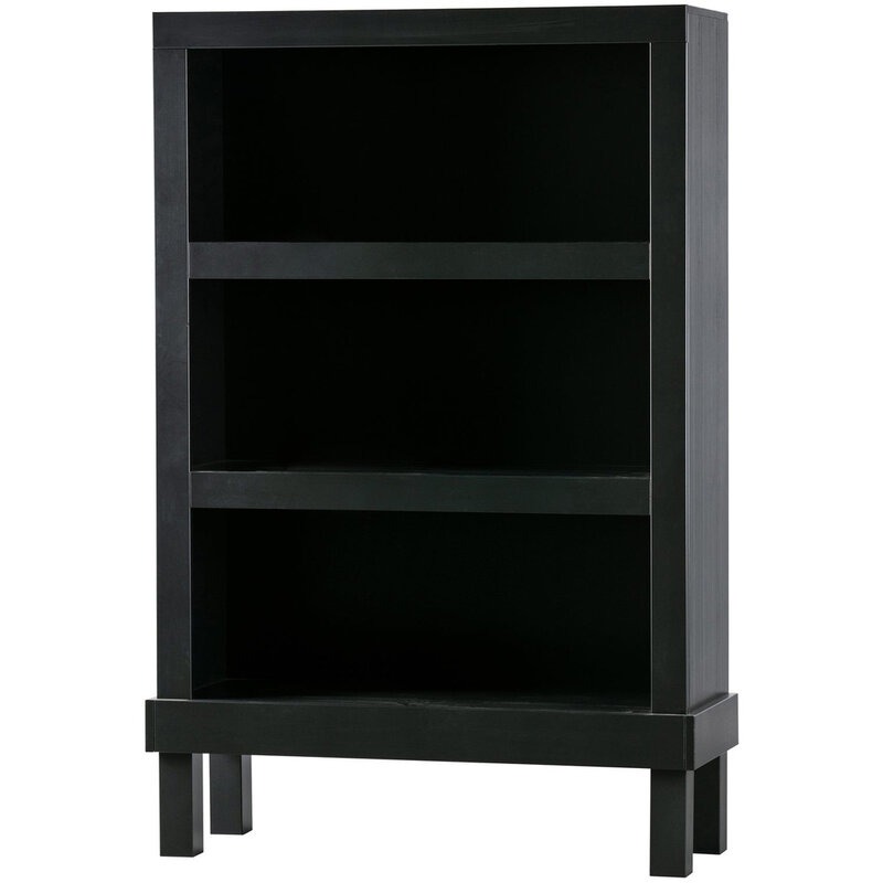WOOOD-collectie Bonk Open Cabinet Pine Matt Black [FSC]
