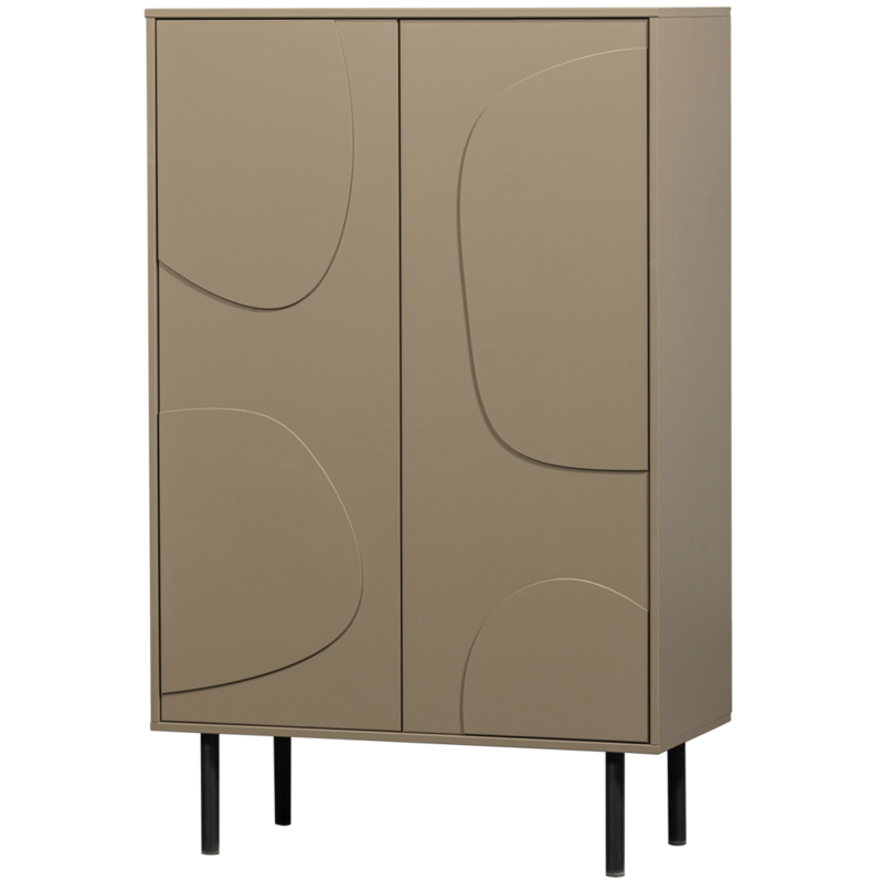 WOOOD-collectie Cadiz Opbergkast Grenen Mud [Fsc]