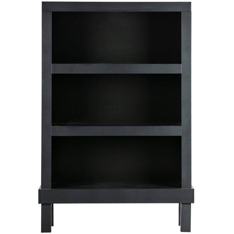 WOOOD-collectie Bonk Open Cabinet Pine Matt Black [FSC]