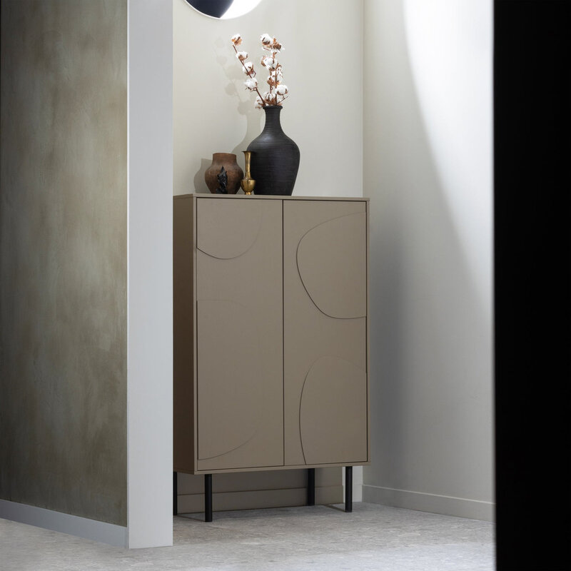 WOOOD-collectie Cadiz Opbergkast Grenen Mud [Fsc]