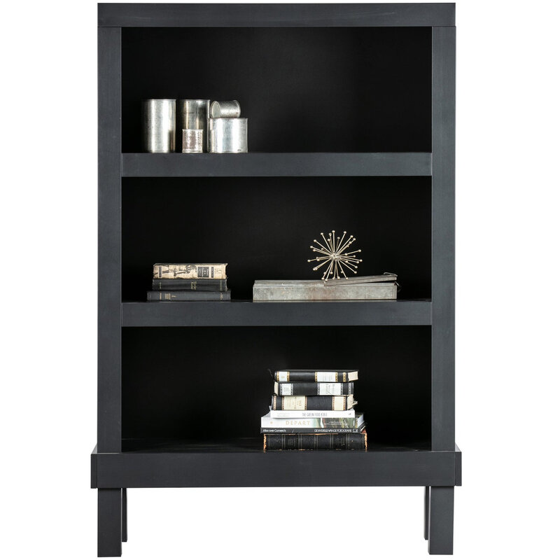 WOOOD-collectie Bonk Open Cabinet Pine Matt Black [FSC]