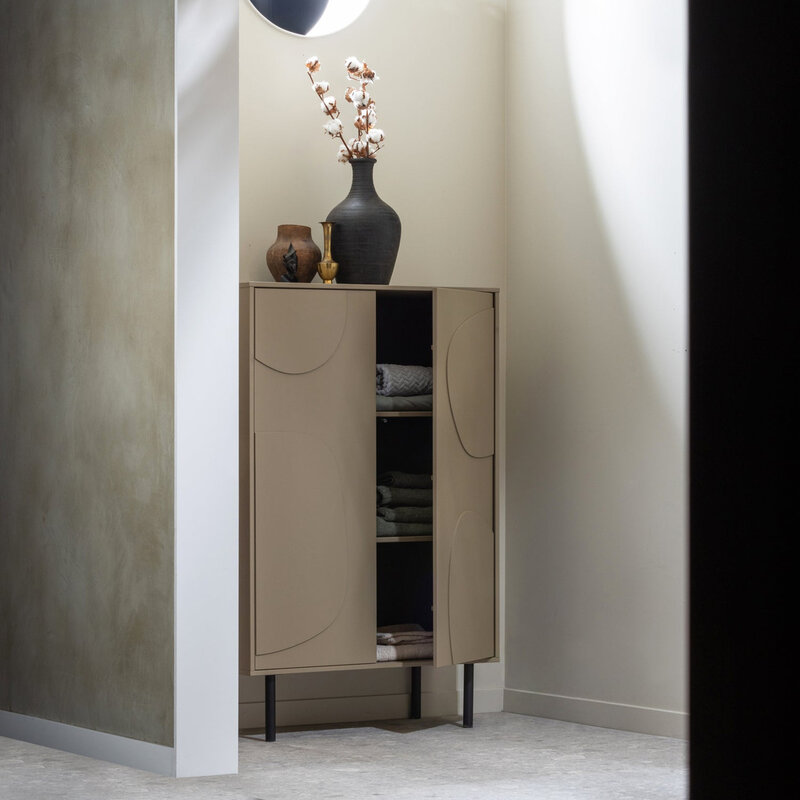 WOOOD-collectie Cadiz Opbergkast Grenen Mud [Fsc]