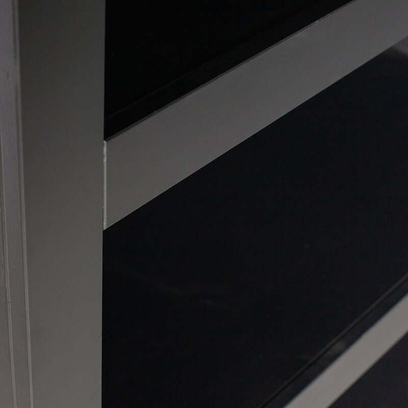 WOOOD-collectie Bonk Open Cabinet Pine Matt Black [FSC]