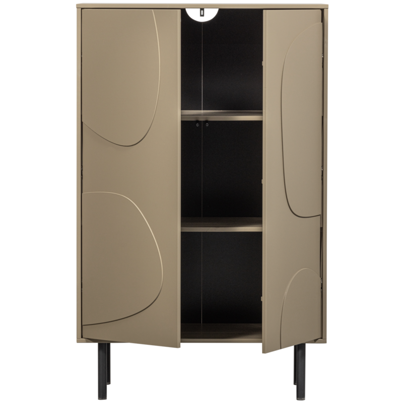 WOOOD-collectie Cadiz Opbergkast Grenen Mud [Fsc]