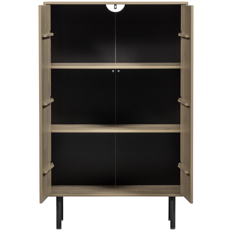 WOOOD-collectie Cadiz Opbergkast Grenen Mud [Fsc]