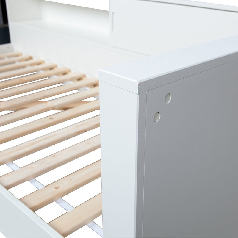 WOOOD-collectie Connect Hoekbed Grenen Wit [Fsc]