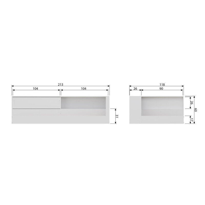 WOOOD-collectie Connect Corner Bed Pine White [FSC]