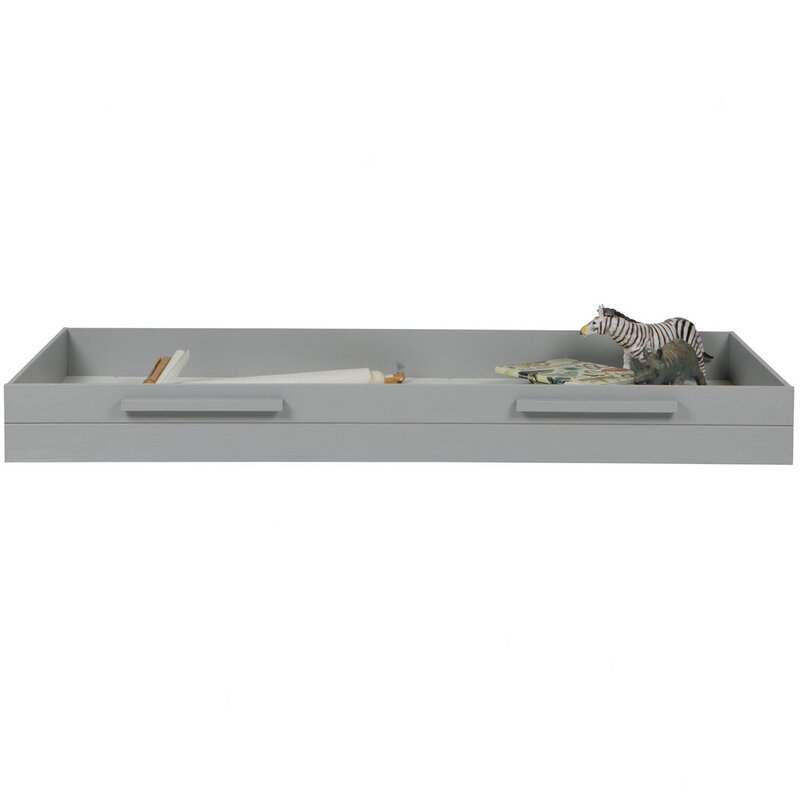 WOOOD-collectie Dennis Mattress/Bed Drawer Brushed Concrete Grey [FSC]