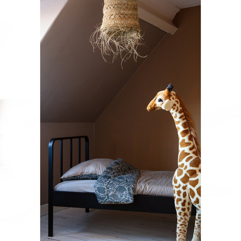 WOOOD-collectie Mees Bed Metaal Zwart 90X200 Cm