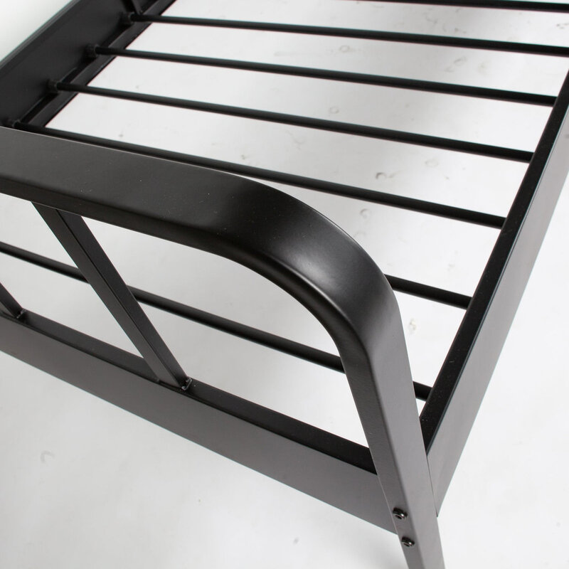 WOOOD-collectie Mees Bed Metaal Zwart 90X200 Cm