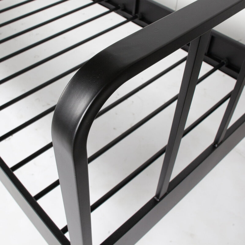 WOOOD-collectie Mees Bed Metaal Zwart 90X200 Cm