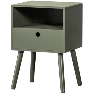 WOOOD Ozzy Bedside Table Wood Warm Green