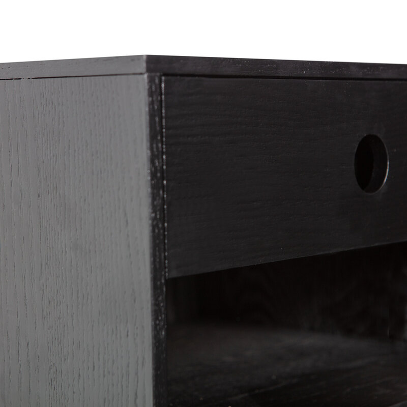 WOOOD-collectie Nancy Hanging Bedside Table Black