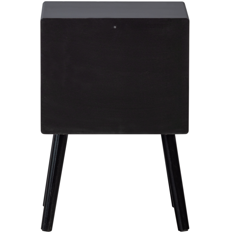 WOOOD-collectie Ozzy Bedside Table Wood Black