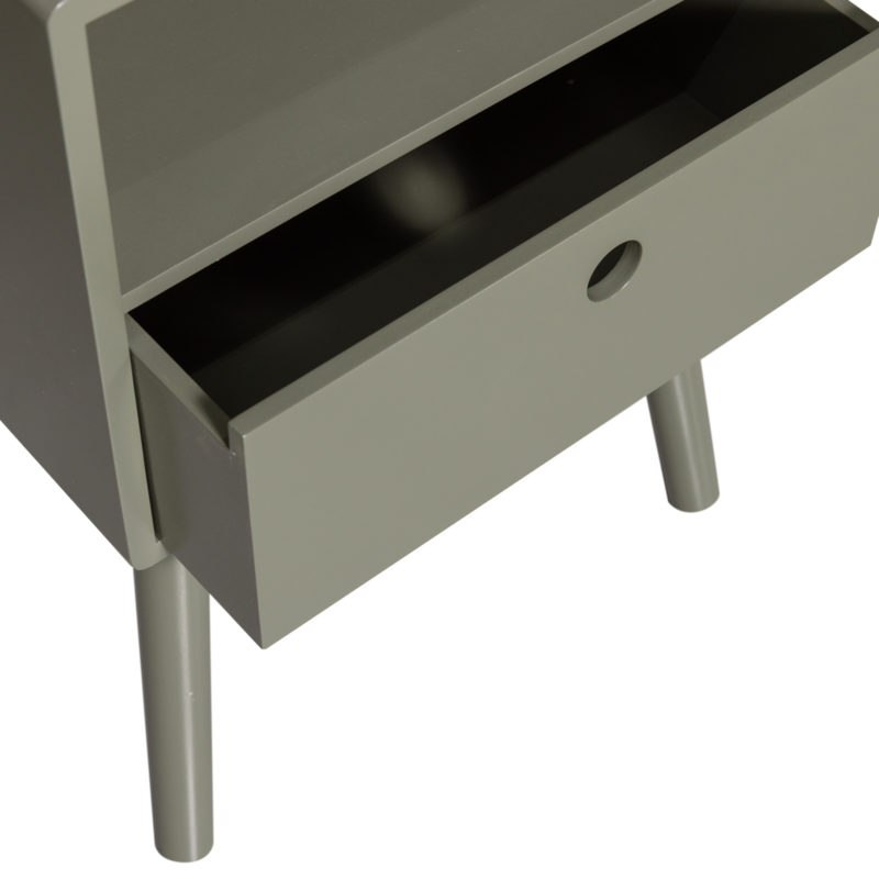 WOOOD-collectie Ozzy Bedside Table Wood Warm Green